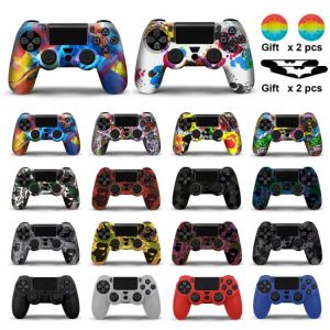 Soft Silicone Gel Rubber Case Cover For SONY Playstation 4 PS4 Controller Skin Protection Case For PS4 Pro Slim Gamepad Controle
